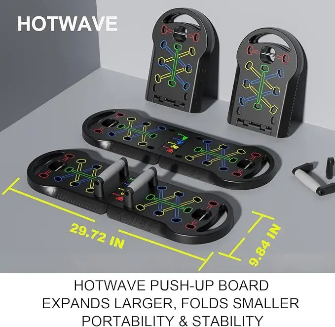 20-in-1 Push Up Board - Foldable Portable Home Gym Equipment