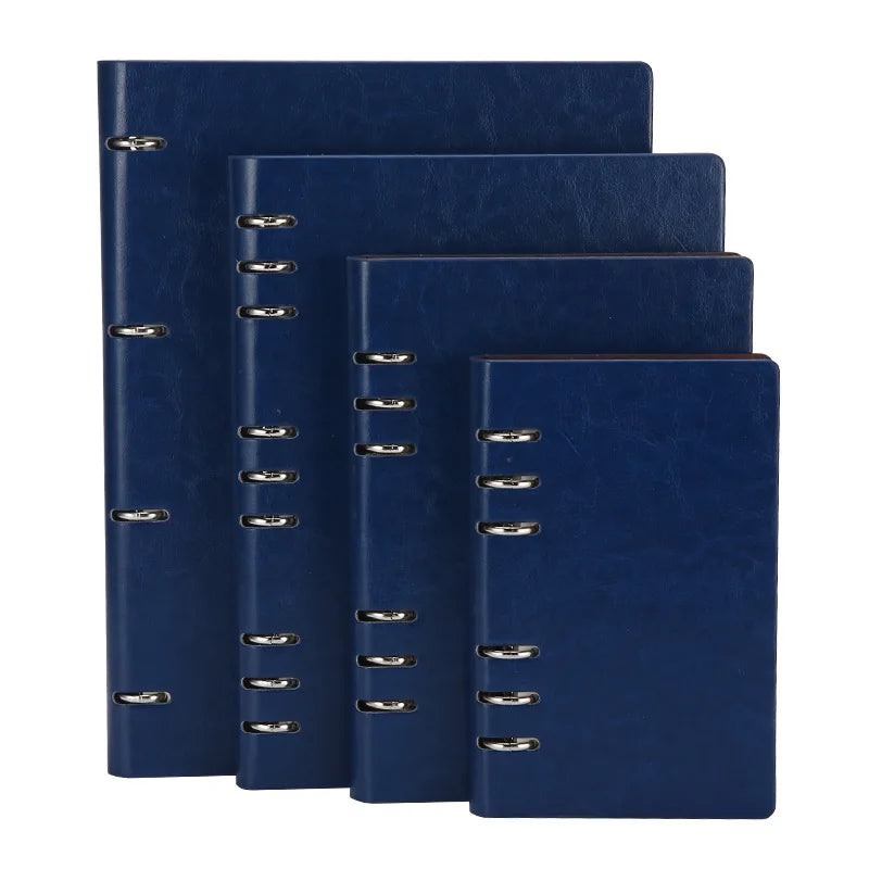 A4 A5 A6 B5 Hollow Loose-leaf Notebook, Detachable Notebook, Leather Notepad Notebook Binder Notepads Stationery