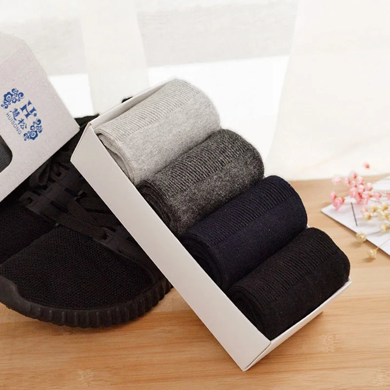 5 Pairs Men Socks Large Plus Big Size48,49,50 Diabetics Patients Casual Business Anti-Odor Men Socks Sox Meias Calcetines Hombre