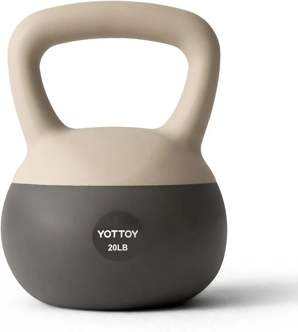 Soft Kettlebell, Set for Strength Training Kettlebells & Home Workouts, Soft-Sided Cushioned Base, Wide-Handle