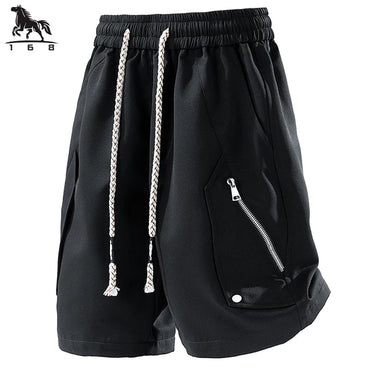 shorts men Summer new mens shorts Solid color cotton casual trousers five points Fitness sweatpants short K1502 size M-7XL 8XL