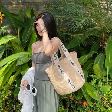 Fashionable Straw Weave Beach Bag Women's Summer Basket Bag New Style Motorcycle Equipment Accessories From China Mainland