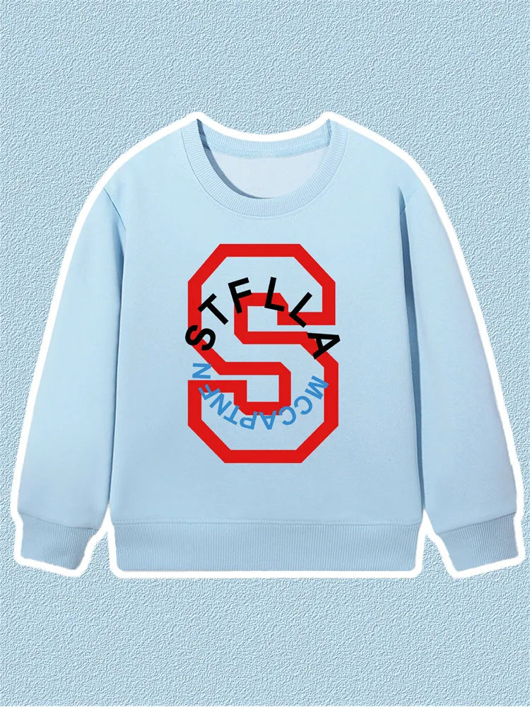 Fashion Baby Boys Sweatshirt Top Autumn Winter Kids Clothes Long sleeves Graffiti Letter Print Child Hoodie Little Girl Pullover