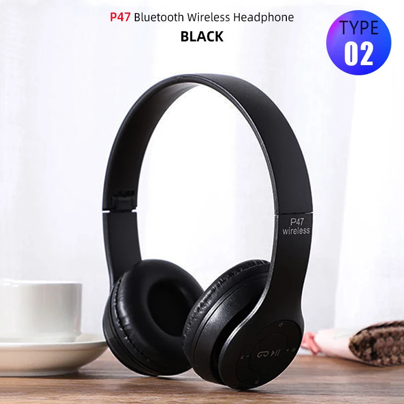 Over ear Wireless Headphones Bluetooth 5.0 Headphone Foldable Headset Support TF Card Stereo With Mic For iPhone xiaomi Samsung