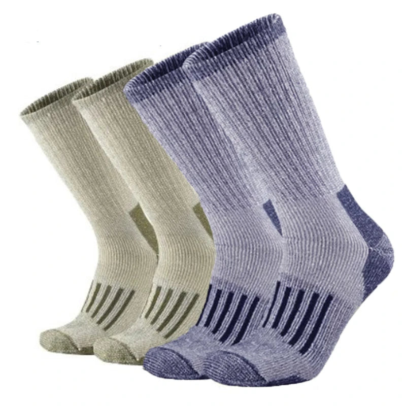 80% Merino Wool Socks For Men Women Thicken Warm Hiking Cushion Crew Socks Merino Wool Sports Socks Moisture Wicking Euro Size