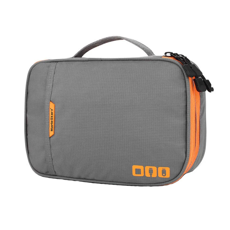 Portable Electronic Accessories Travel case,Cable Organizer Bag Gadget Carry Bag for iPad,Cables,Power,USB Flash Drive, Charger