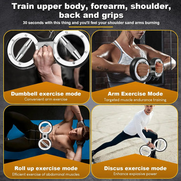 Rotator Burn Machine, 8-12LB Rotating Arm Exercise Equipment with Adjustable Resistance 360 Degree Rotating Grips, Spinning Arm