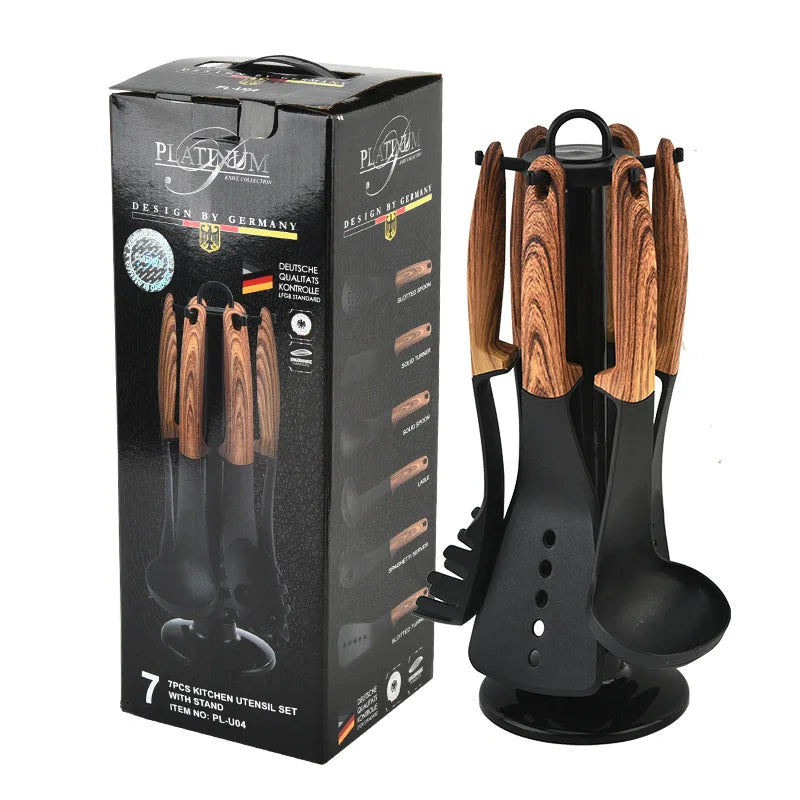 New Nylon Kitchenware 6-Piece Set Non-Stick Cooking Pots Spoons And Spatulas Household Spoon And Shovel Set Nylon Kitchenware