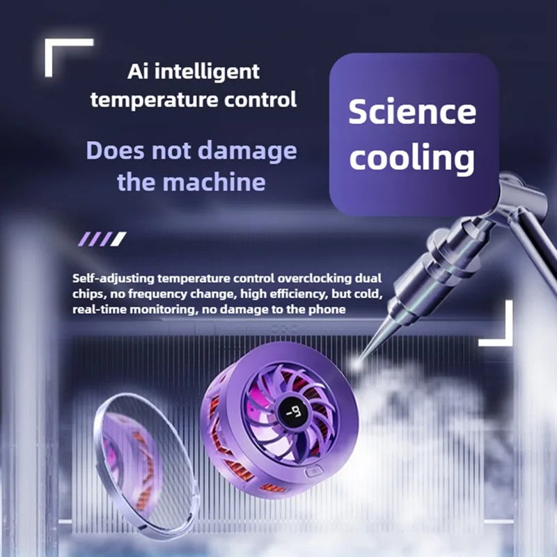 2025 NEW GD35 Magnetic Mobile Phone Universal PUBG Game Cooler Semiconductor Ice Cooling Radiator Summer Refrigeration Artifact