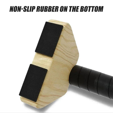 Push Up Russian Stand Wooden Single and Parallel Bars Inverted Stand Practice Solid Wood Strength Training Equipment