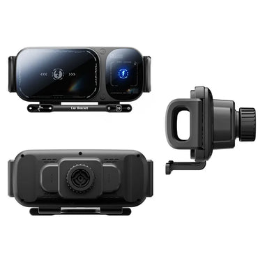 Dual Coil Foldable Phone Holder Car 15W Wireless Charger Car Phone Mount Fast Charging For Samsung iPhone Xiaomi Z Fold