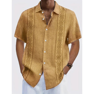 Ethnic Style 3D Printed Hawaiian Beach Shirts Men Women Casual Fashion Vintage Streetwear Short Sleeve Shirt Blouse Man Clothing