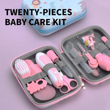 20PCS Baby Grooming and Health Kit Safety Care Set Newborn Nursery Health Care Set with Hair Comb Nail Trimmer Nose Cleaner