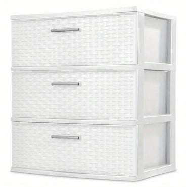 3 drawer wide machine type storage cabinet, exquisite design, easy to clean, suitable for storing things