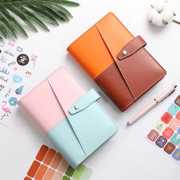 Pu A6 Binder Notebook Money Manager Budget Money Budget Planner With Pen Zipper Cash Envelope Budget Sheets Stickers Pvc Pockets
