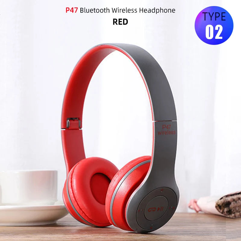 Over ear Wireless Headphones Bluetooth 5.0 Headphone Foldable Headset Support TF Card Stereo With Mic For iPhone xiaomi Samsung