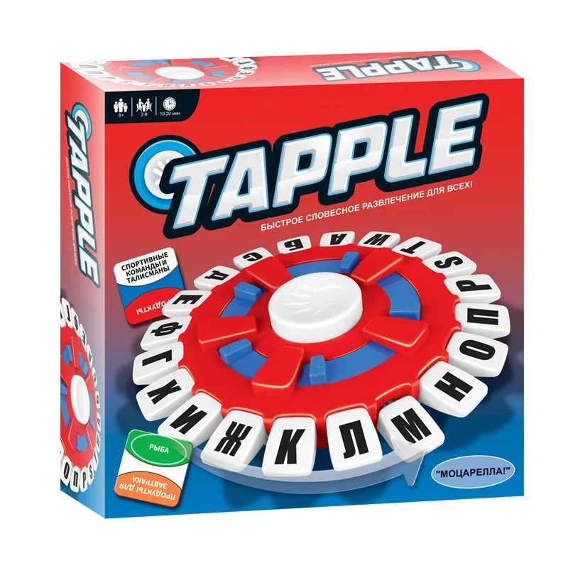 German and Spanish Tapple Board Game Basta Fast-Paced Think Word Game Great for Improving Vocabulary and Quick Thinking