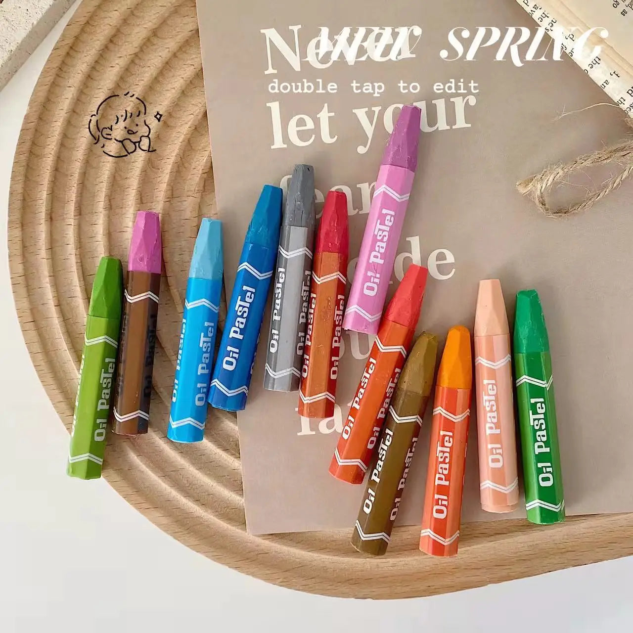 53pcs Gift Box Animal Kingdom 53-piece Set Watercolor Pen Children's Painting Brush Marker Oil Painting Stick Color