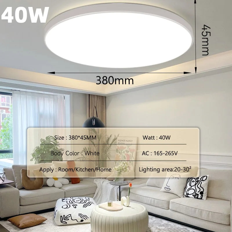 LED Ceiling Lamp Chandelier 3-color changeable Panel Lamp Living Room Ceiling Light Indoor Lighting for Bedroom Kitchen Luminair