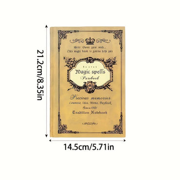 Super Thick Notebook Retro Style A5 Notepad Thickened 100GSM 160 Sheets 320pages Journal Office Notebook