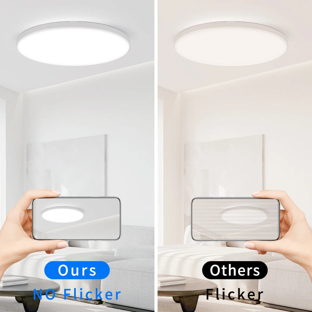 LED Ceiling Lamp Chandelier 3-color changeable Panel Lamp Living Room Ceiling Light Indoor Lighting for Bedroom Kitchen Luminair
