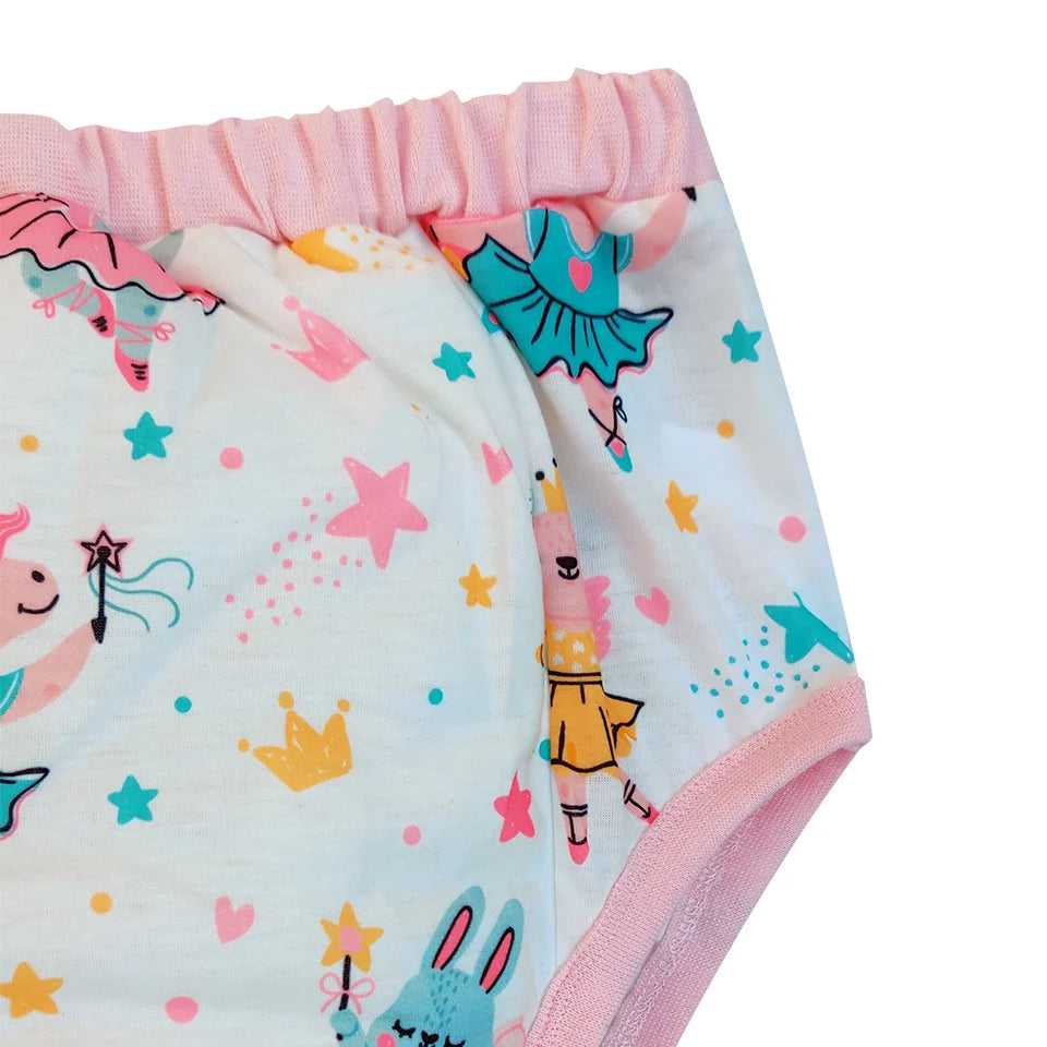 Pink dancing ballet bunny Waterproof Adult Baby Traning Pants DDLG Reusable Nappies Adult Aloth Diaper Potty Underweaer Panties