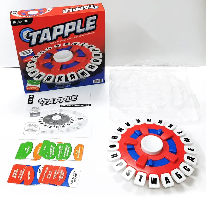 German and Spanish Tapple Board Game Basta Fast-Paced Think Word Game Great for Improving Vocabulary and Quick Thinking