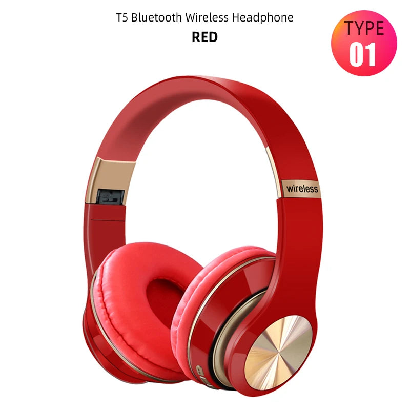 Over ear Wireless Headphones Bluetooth 5.0 Headphone Foldable Headset Support TF Card Stereo With Mic For iPhone xiaomi Samsung