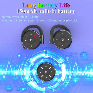 TWS Over-Ear Wireless Headphone Bluetooth-Compatible V5.0 Lossless Sound Ear Hook Earphone Game/Music Dual Mode Open-Ear Headset