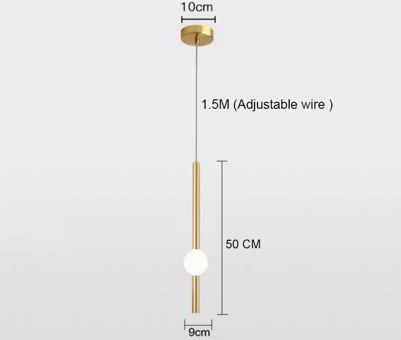 Led PE Ball Pendant Light for Bedroom Bedside Hanging Lamp Ceiling Chandeliers Modern Lighting Decoration Entrance Luminaire