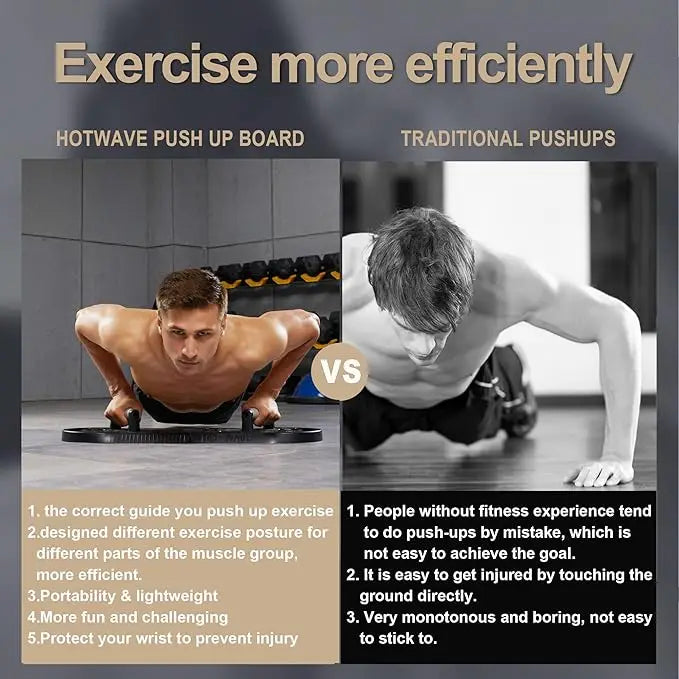 20-in-1 Push Up Board - Foldable Portable Home Gym Equipment
