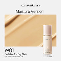 CARSLAN Long-lasting Moisture Matte Liquid Face Foundation Full Coverage Concealer Whitening Oil Control Face Base Makeup