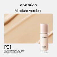 CARSLAN Long-lasting Moisture Matte Liquid Face Foundation Full Coverage Concealer Whitening Oil Control Face Base Makeup