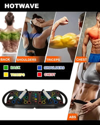 20-in-1 Push Up Board - Foldable Portable Home Gym Equipment