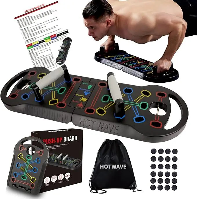 20-in-1 Push Up Board - Foldable Portable Home Gym Equipment