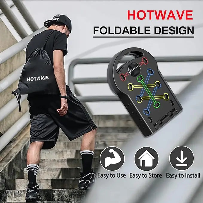 20-in-1 Push Up Board - Foldable Portable Home Gym Equipment