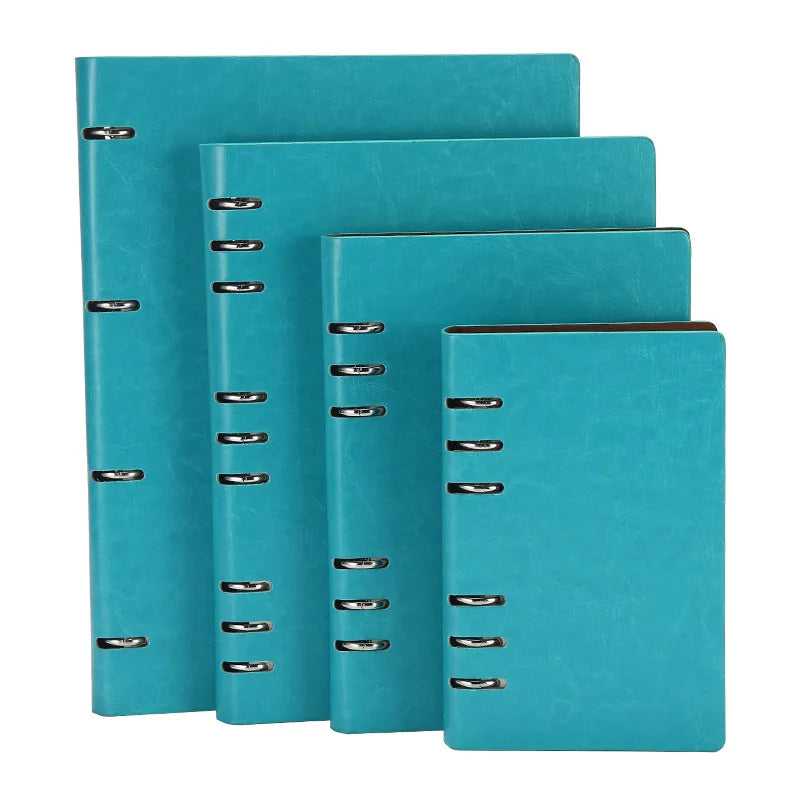 A4 A5 A6 B5 Hollow Loose-leaf Notebook, Detachable Notebook, Leather Notepad Notebook Binder Notepads Stationery