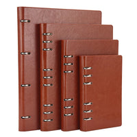 A4 A5 A6 B5 Hollow Loose-leaf Notebook, Detachable Notebook, Leather Notepad Notebook Binder Notepads Stationery