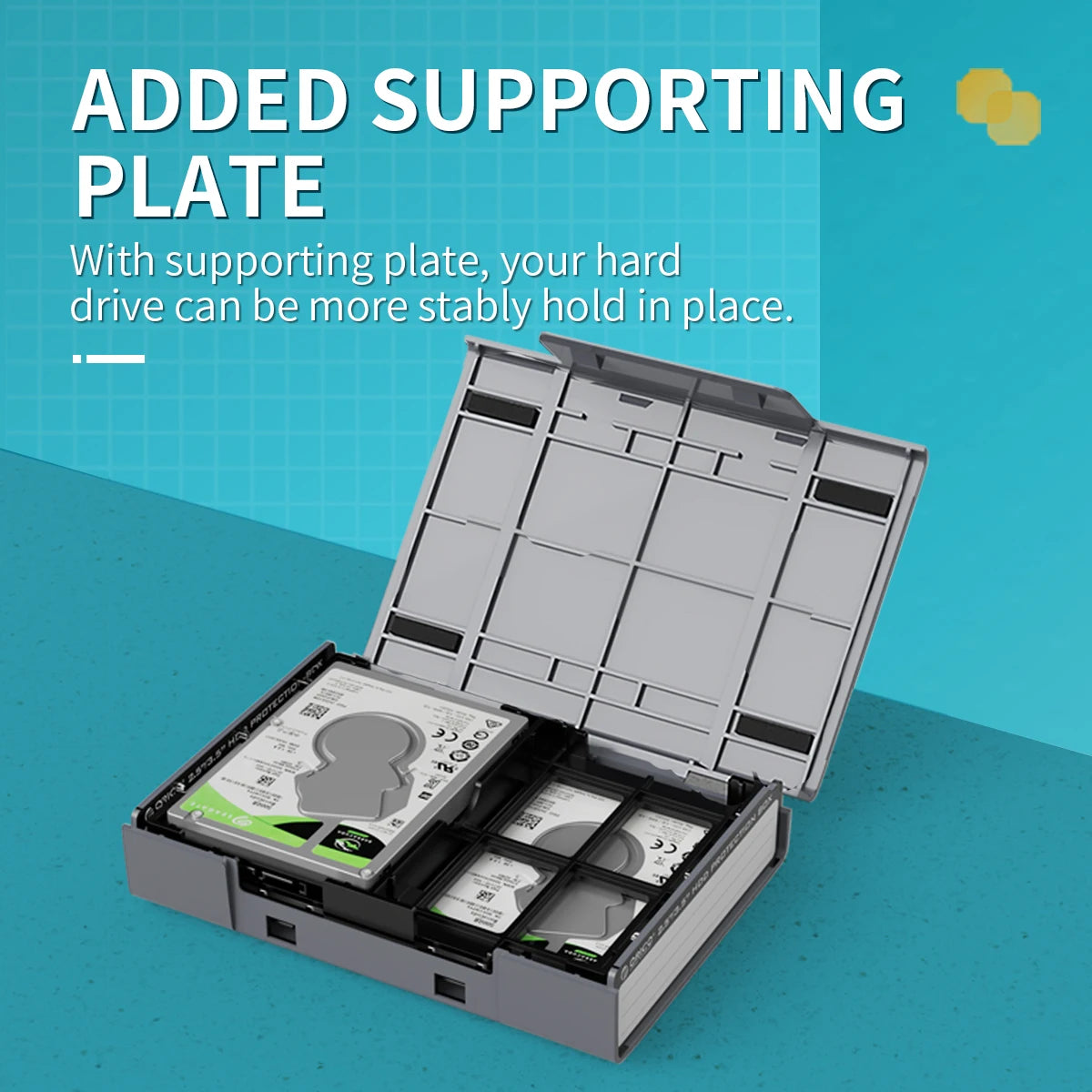 ORICO 5PCS 3.5 inch Hard Drive Protective Box Portable External HDD Pouch With label Multi-disk Storage for HDD