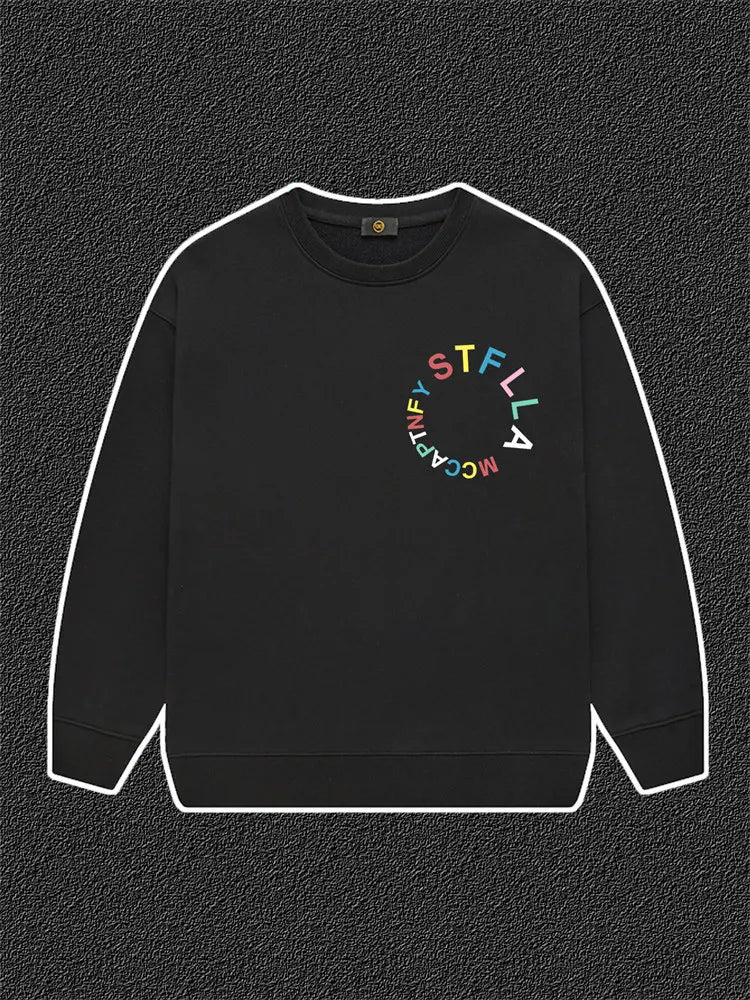 Fashion Baby Boys Sweatshirt Top Autumn Winter Kids Clothes Long sleeves Graffiti Letter Print Child Hoodie Little Girl Pullover