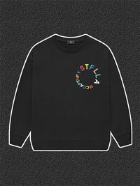 Fashion Baby Boys Sweatshirt Top Autumn Winter Kids Clothes Long sleeves Graffiti Letter Print Child Hoodie Little Girl Pullover
