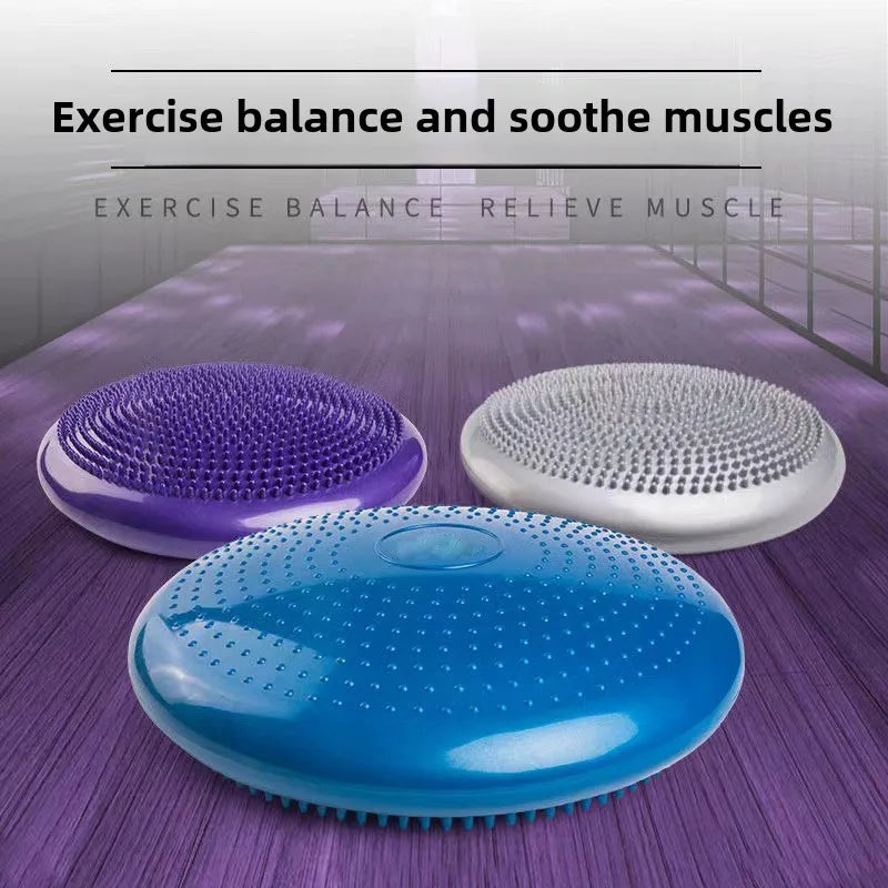 Yoga Mat Inflatable PVC Cushion Massage Comfort Pillow Yoga Balance Yoga Mats Pilates Sport