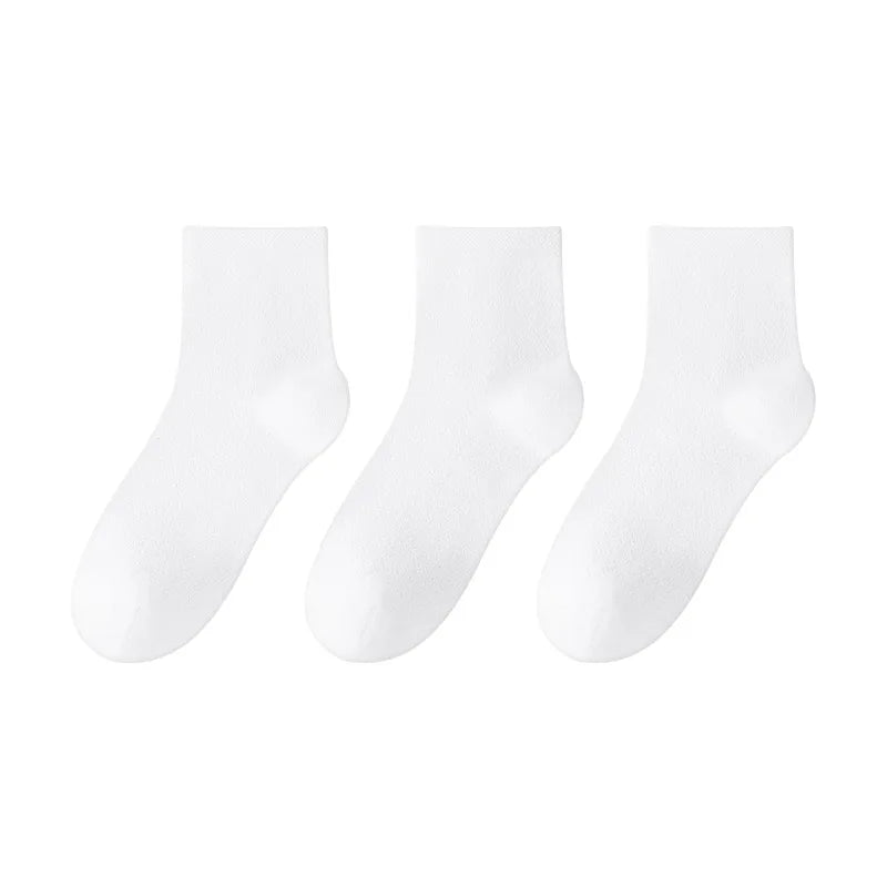 Children's Summer Mesh Colorful Socks: Pure Cotton, Sweat-Absorbent, Breathable, Seamless Stitching, for Boys and Girls, School