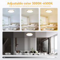 LED Ceiling Lamp Chandelier 3-color changeable Panel Lamp Living Room Ceiling Light Indoor Lighting for Bedroom Kitchen Luminair