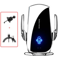 Wireless Car Phone Holder 15W Fast Charging Wireless Charger Station Infrared Sensing for iPhone 12 13 14 15 Samsung Xiaomi