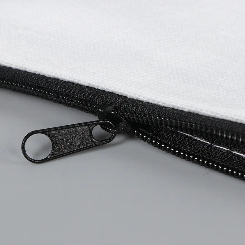 10/20/50pcs LOGO Customized Canvas Zipper Bags Multifunctional Blank DIY Craft Pouches Pencil Bags Personalized Makeup Pockets