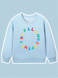 Fashion Baby Boys Sweatshirt Top Autumn Winter Kids Clothes Long sleeves Graffiti Letter Print Child Hoodie Little Girl Pullover