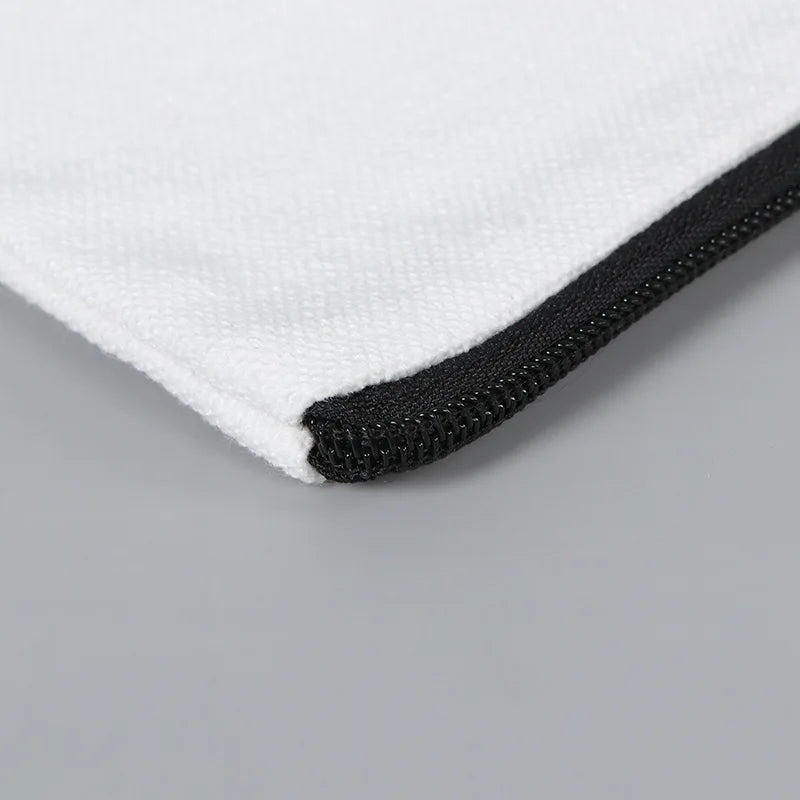 10/20/50pcs LOGO Customized Canvas Zipper Bags Multifunctional Blank DIY Craft Pouches Pencil Bags Personalized Makeup Pockets