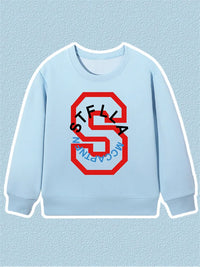 Fashion Baby Boys Sweatshirt Top Autumn Winter Kids Clothes Long sleeves Graffiti Letter Print Child Hoodie Little Girl Pullover
