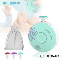 ELERA Baby Electric Nail Trimmer Kid Nail Polisher Tool Baby Care Kit Manicure Set Easy To Trim Nail File Clippers For Newborn
